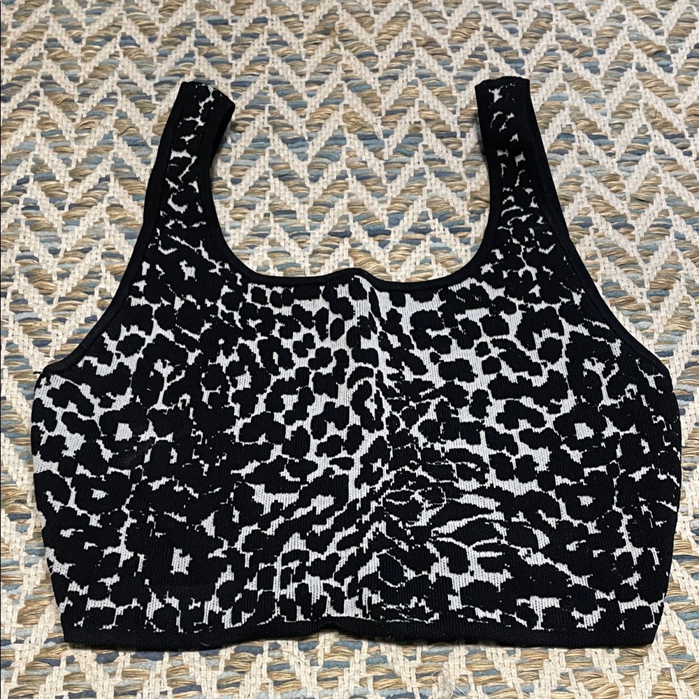 Babaton Black and White Patterned Top